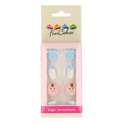 FunCakes Sugar Decorations Baby Boy Set/8