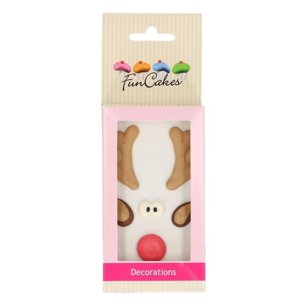 FunCakes Sugar Decorations Rudolph