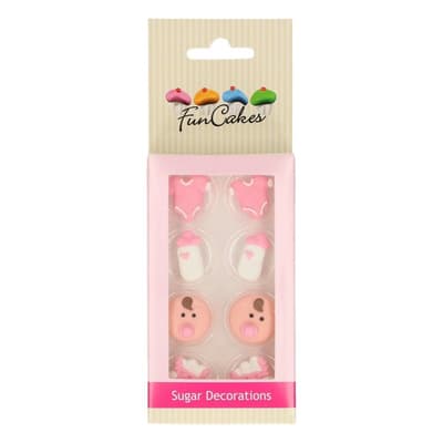 FunCakes Sugar Decorations Baby Girl Set/8