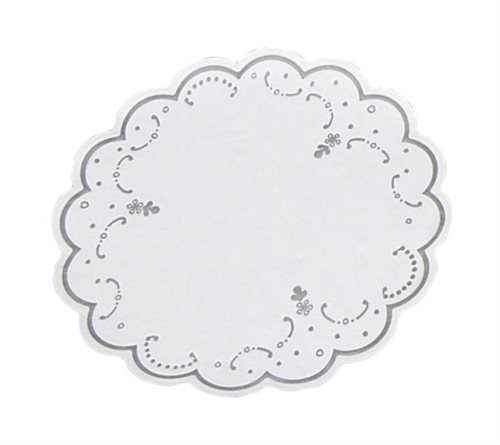 Bild av Kandeunderlag 18cm 7-lags hvid rund 250stk/pak - (250 stk.)