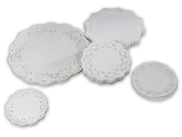 Kagepapir udhugget 31cm rund 500stk/pak - (500 stk.)