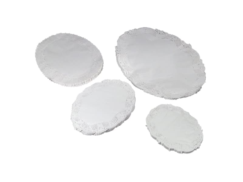 Kagepapir udhugget 27x36cm oval 500stk/pak - (500 stk.)