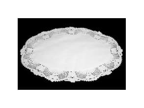 Kagepapir 23x31 cm Oval Udstanset Hvid,2 pk x 500 stk/krt