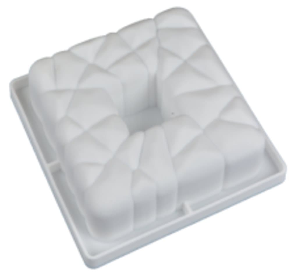 3D Fyrkant SIlikonform Mousseform