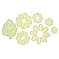 JEM Floral Cutters - Chrysanthemum Daisies & Leaf Set of 7