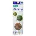 Cake Pop Bags with Silver Ties Pk/25 (254 x 76mm / 10 x 3”)