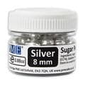 Silver Sugar Pearls - 8mm (25g/ 0.88oz)