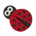 Handcrafted Sugar Decorations - Ladybirds Pk/6 (Sold in Boxes of 6) (26 x 34mm /