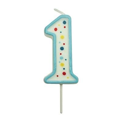 Candles - Blue Numeral 1 (38MM / 1.5")