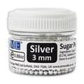 Silver Sugar Pearls - 3mm (25g / 0.88oz)