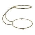 Cake Stand - C Shape Gold Finish 2 Tier