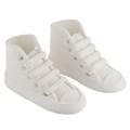 Handcrafted Sugar Toppers - White High Cut Sneaker (72 x 50mm / 2.75 x 2”)
