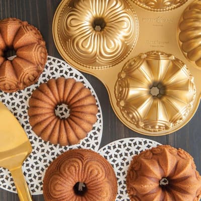 Nordic ware - Bundt Quartet Pan Sockerkaksform Bakform Kakform