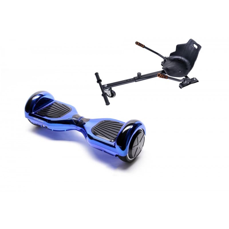 Package Smart Balance™ Hoverboard 6.5 inch, Regular ElectroBlue + Hoverseat, Motor 700 Wat, LED