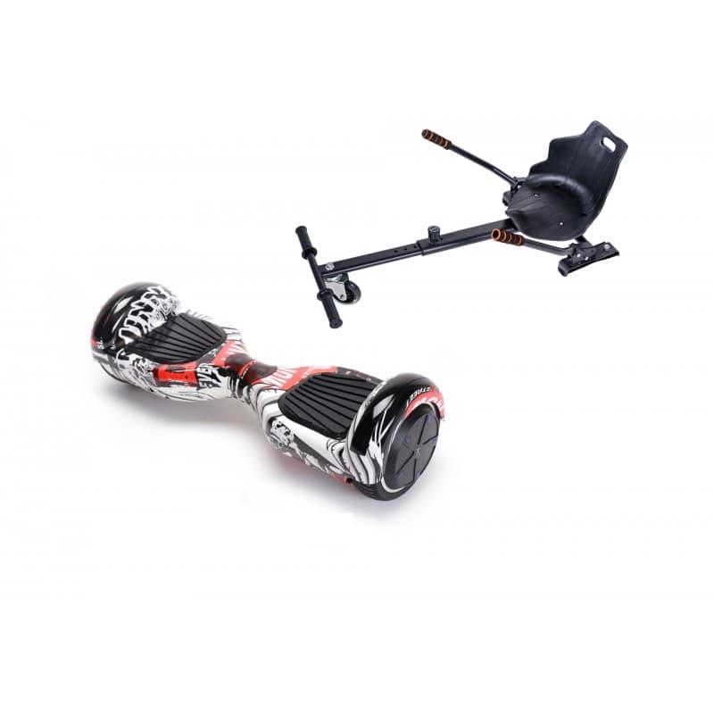 Package Smart Balance™ Hoverboard 6.5 inch, Regular Last Dead + Hoverseat, Motor 700 Wat, LED