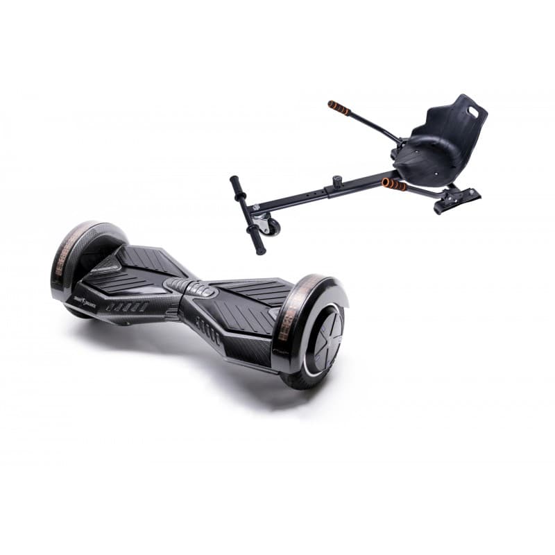 Package Smart Balance™ Hoverboard 6.5 inch, Transformers Carbon + Hoverseat, Motor 700 Wat, LED