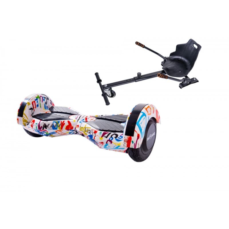 Package Smart Balance™ Hoverboard 6.5 inch, Transformers Splash + Hoverseat, Motor 700 Wat, LED