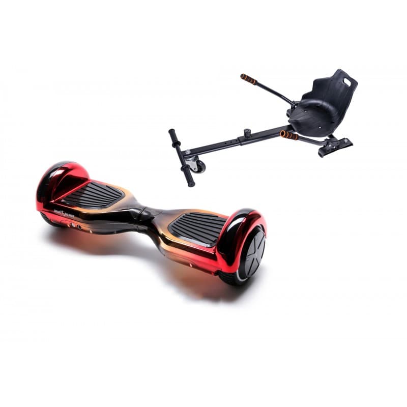 Package Smart Balance™ Hoverboard 6.5 inch, Regular Sunset + Hoverseat, Motor 700 Wat, LED