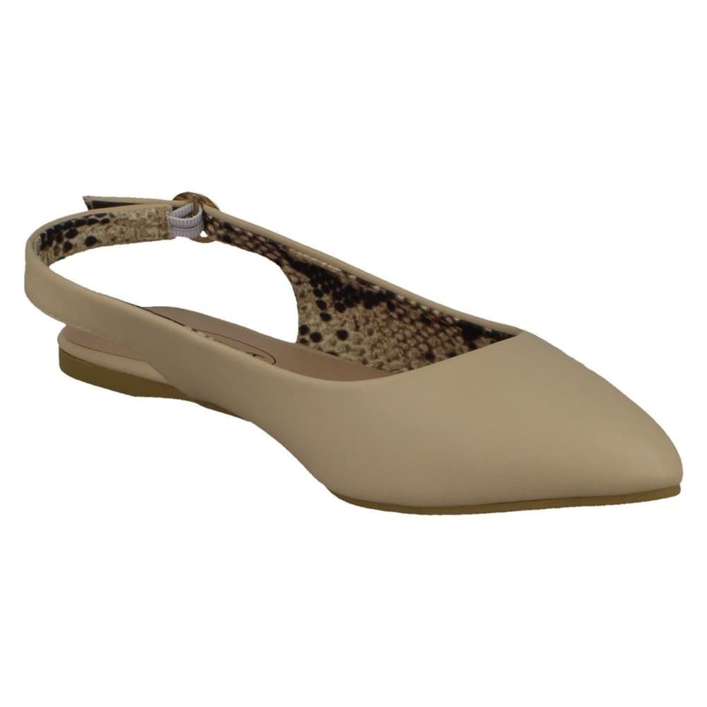 Spot On Womens/Ladies Flat Slingback Pointed Shoes