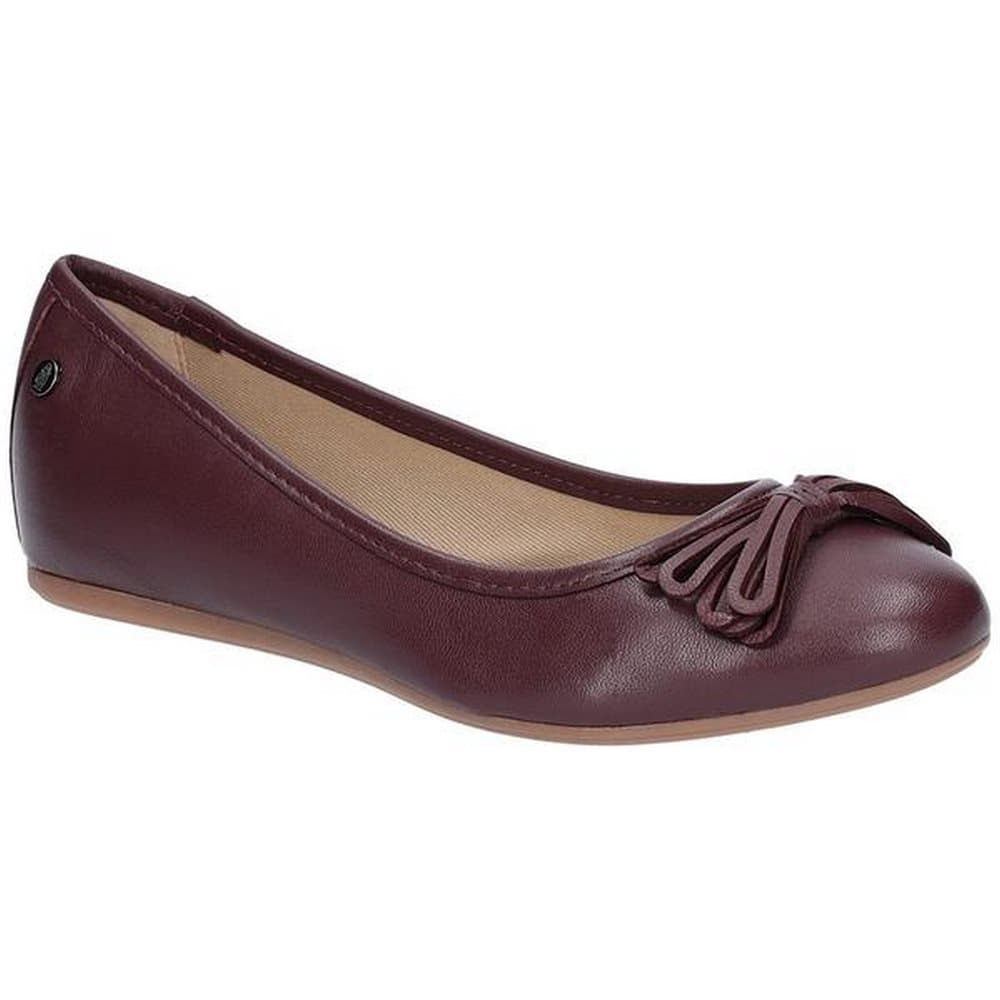 Hush Puppies Womens/Ladies Heather Bow Leather Ballet Shoes