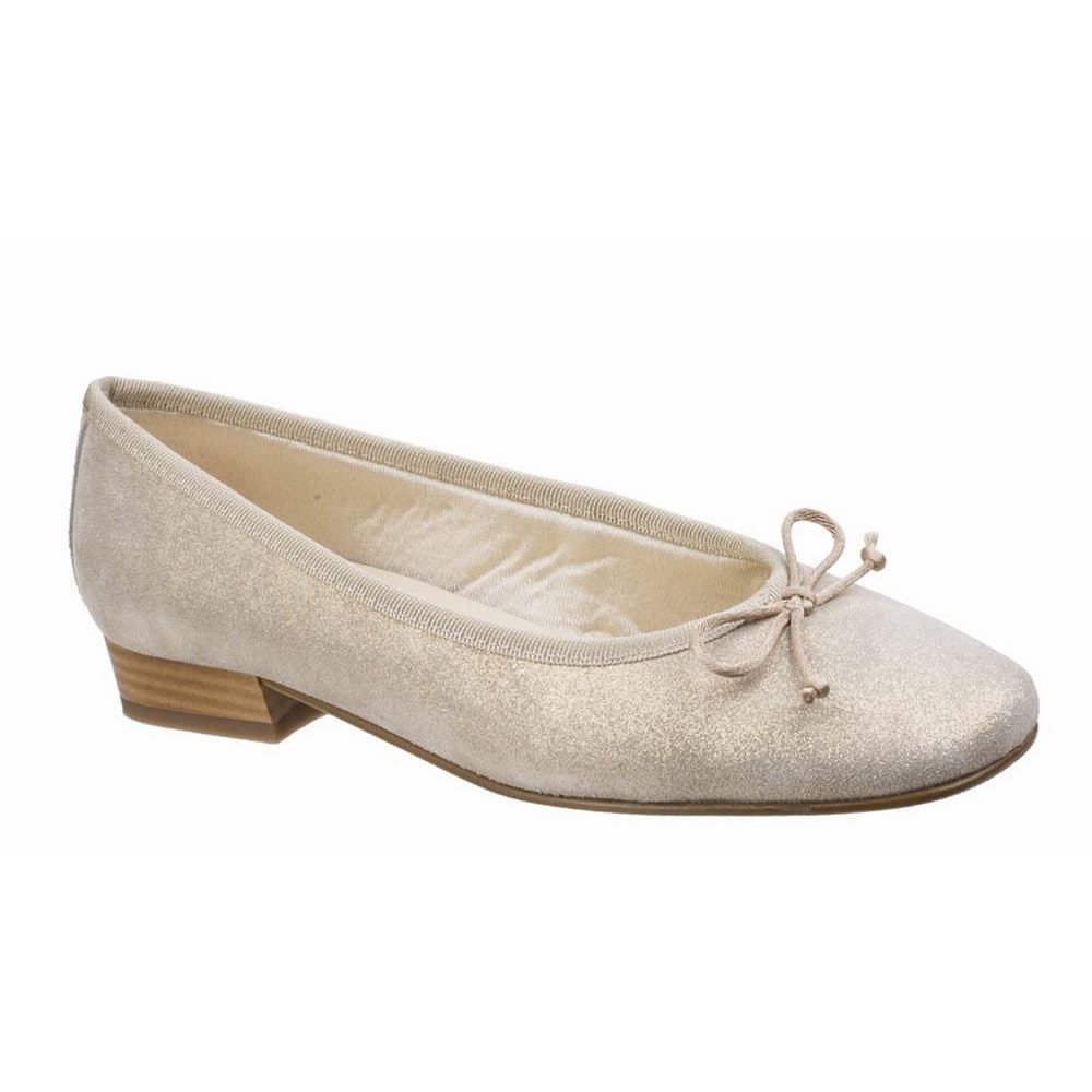 Riva Womens/Ladies Fiastra Printed Suede Slip On Ballerina Pumps