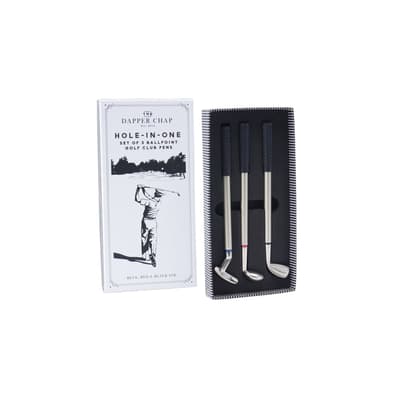 CGB Giftware Dapper Chap Hole-In-One Golf Club Pens (Set of 3)