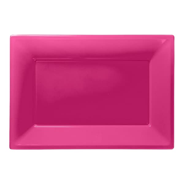 Tarjoilulautanen Muovia Suorakaide Pinkki