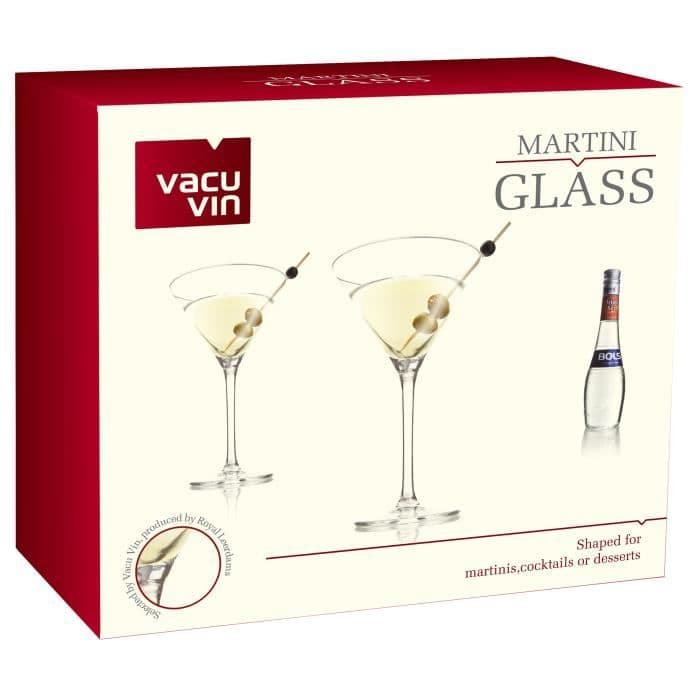 Sarja 2 cocktaillasia 26 cl Vacu Vin Martini
