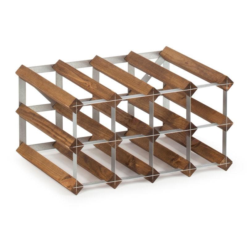 12 Bottle Self Assembly Kit Dark oak