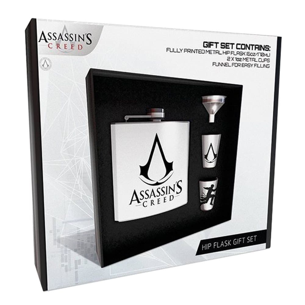 Assassins Creed Logo Hip Flask Gift Set
