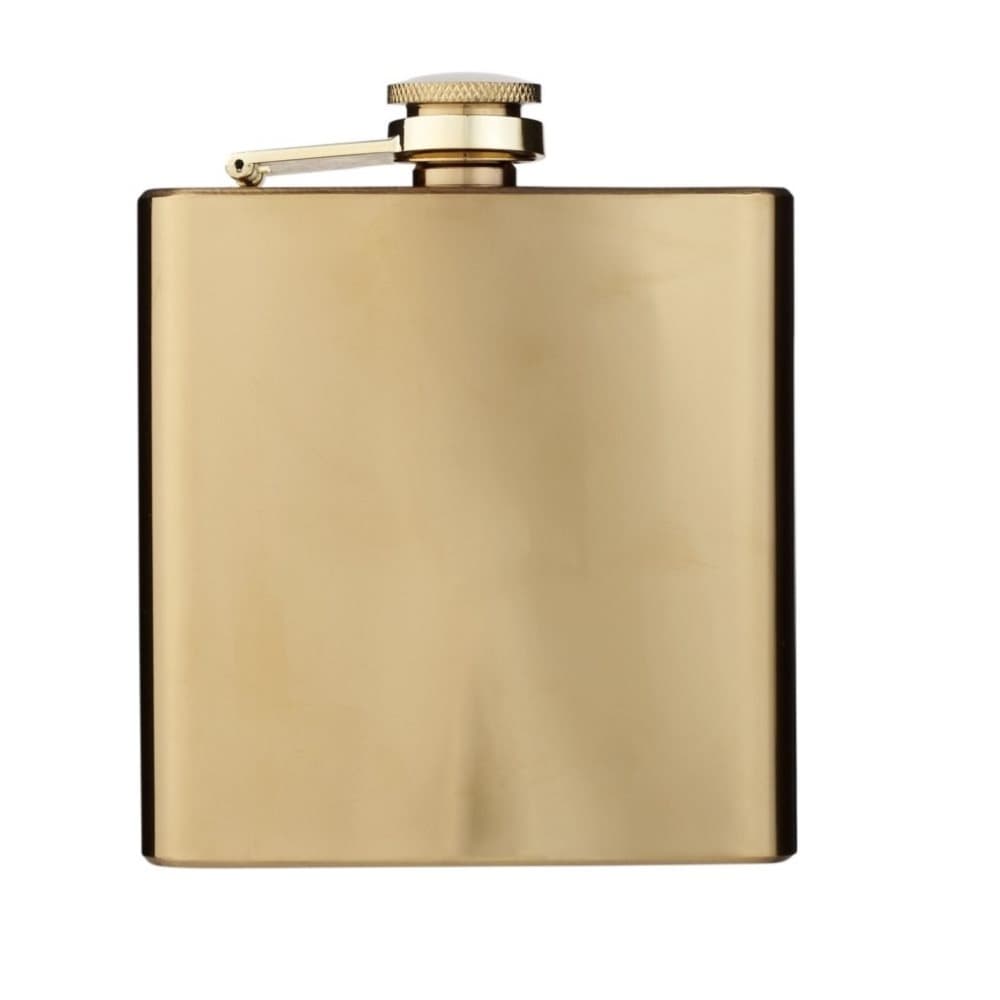 Bullet Elixer 175ml Gold Hip Flask