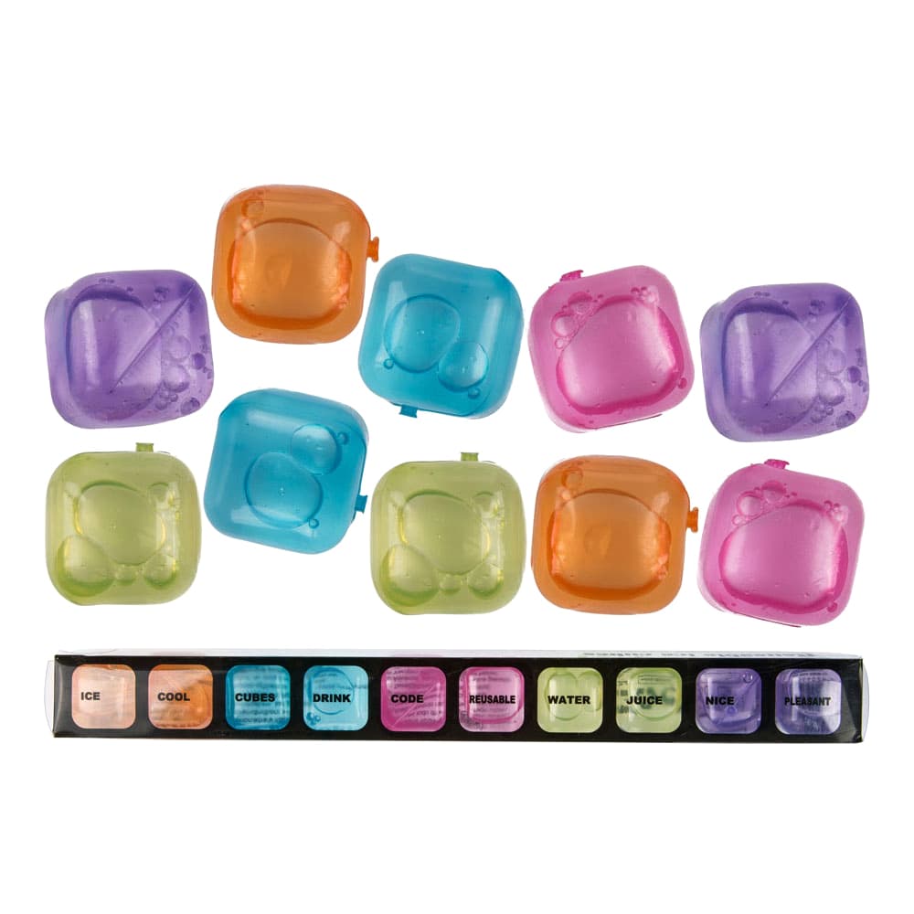 Out Of The Blue Plastic Ice Cubes (Pack of 10)