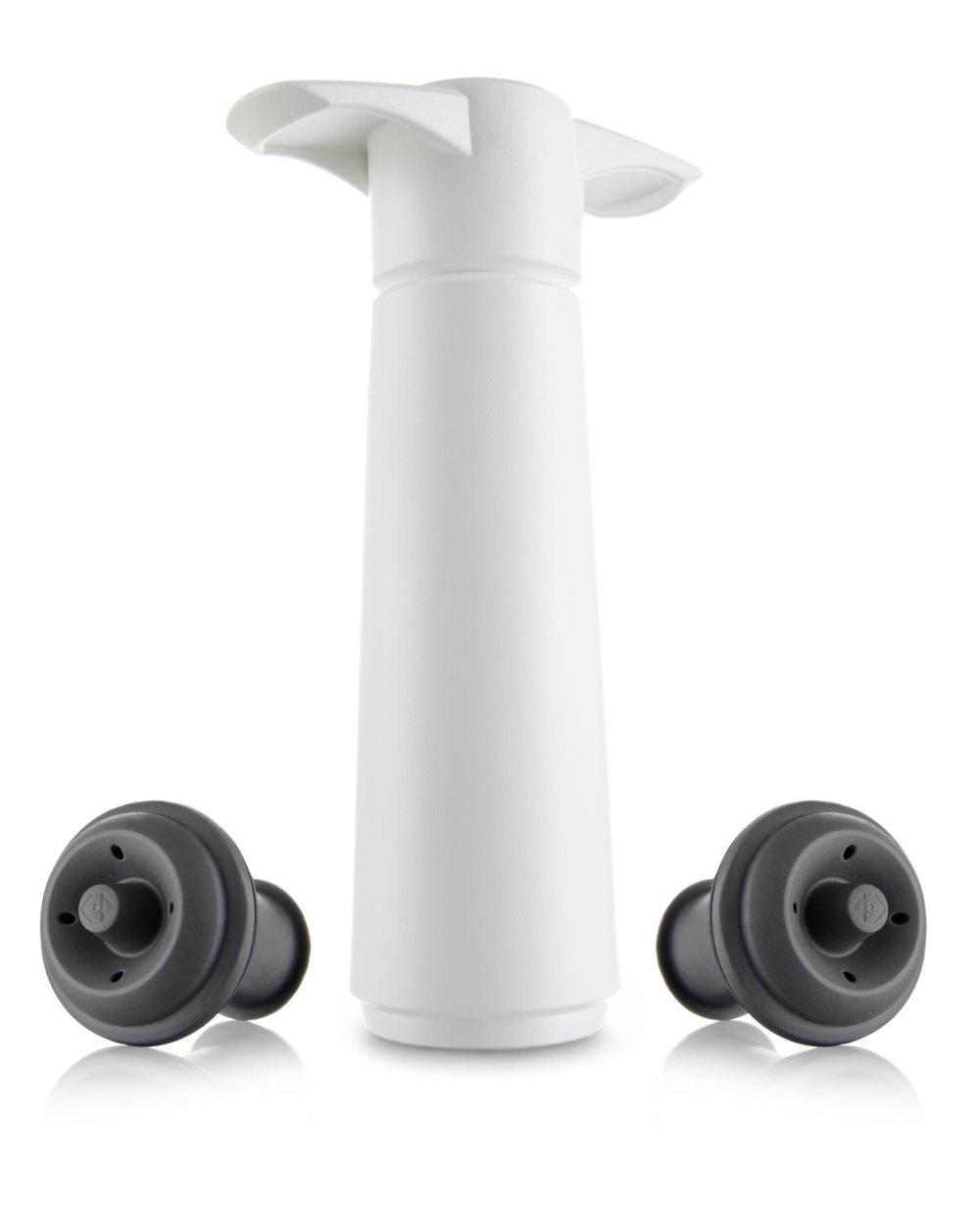 Vacu Vin 84042 Wine Saver Vacuum Stoppers, Set of 2 - Grey