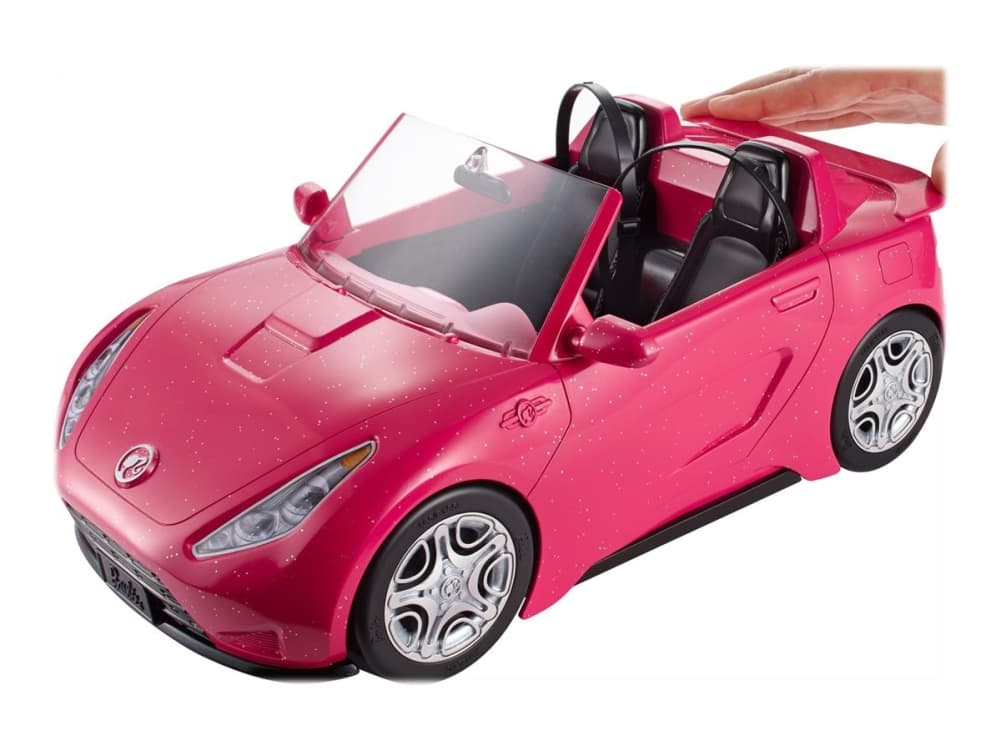 Barbie - Convertible Car - svart, sparkly pink, silvery