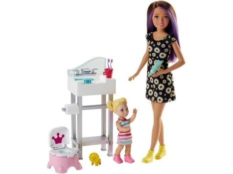 Barbie Skipper Babysitters Inc. Doll and Playset, Multifärg, Honkoppling, Flicka, 3 År, Not for children under 36 months, 2 styck