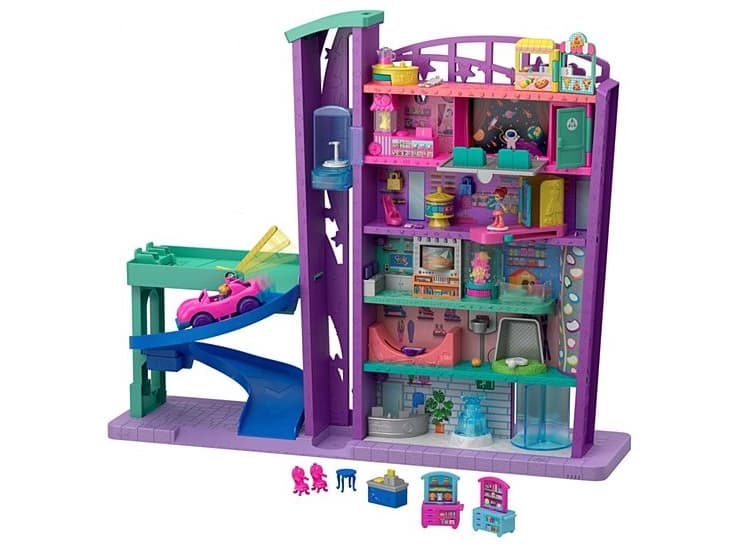Mattel Pollyville Mega Mall, Åpen boks, Møbelsett, Leke figur