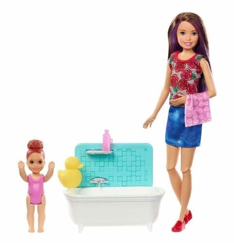 Barbie Skipper Babysitter Lekset Badkar FXH05