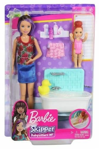 Barbie Skipper Babysitter Lekset Badkar FXH05