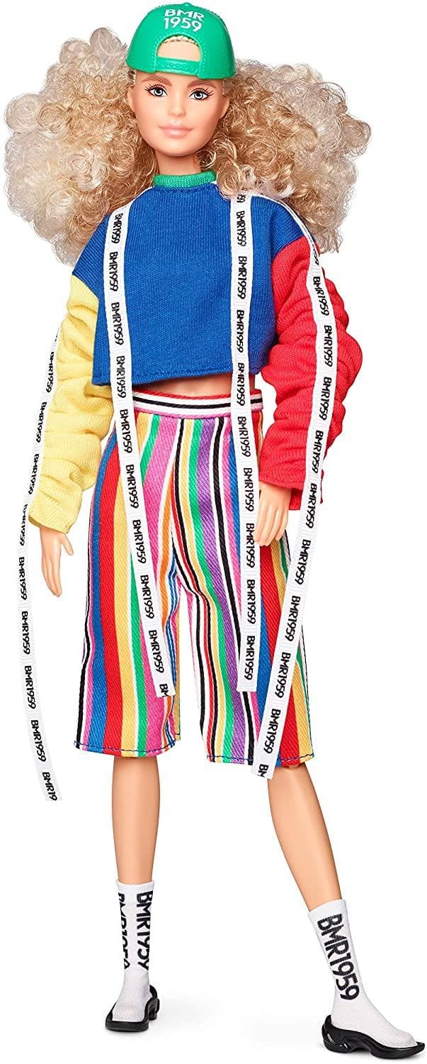 Barbie BMR1959 Fashion Doll With Curly Blonde Hair 30cm