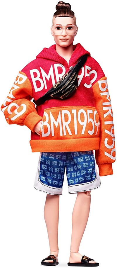 Barbie BMR1959 Fashion Doll Ken With Red Hoodie Docka 30cm