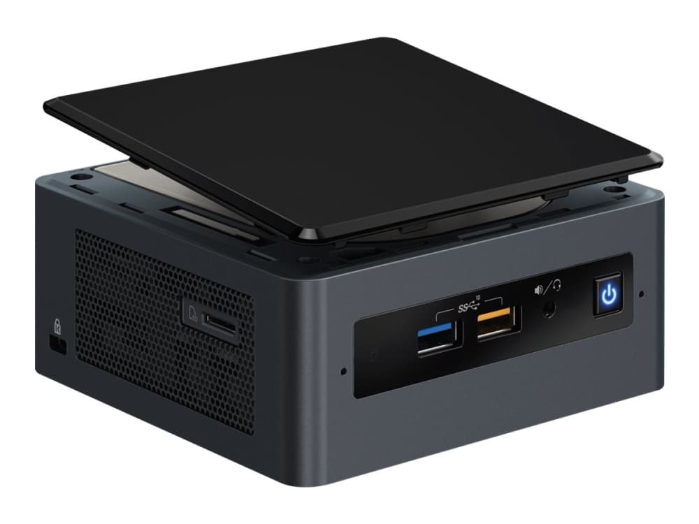Intel Next Unit of Computing Kit NUC8i7BEH - Barebone - mini-PC - 1 x Core i7 8559U / 2.7 GHz - RAM 0 GB - Iris Plus Graphics 655 - GigE - WLAN: 802.