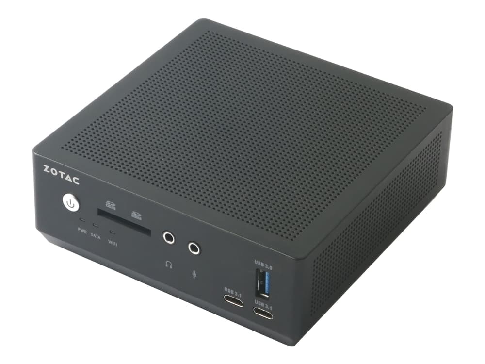 ZOTAC ZBOX M Series MI640 nano - Barebone - mini-PC - 1 x Core i5 8250U / 1.6 GHz - RAM 0 GB - UHD Graphics 620 - GigE - WLAN: 802.11ac, Bluetooth 4.