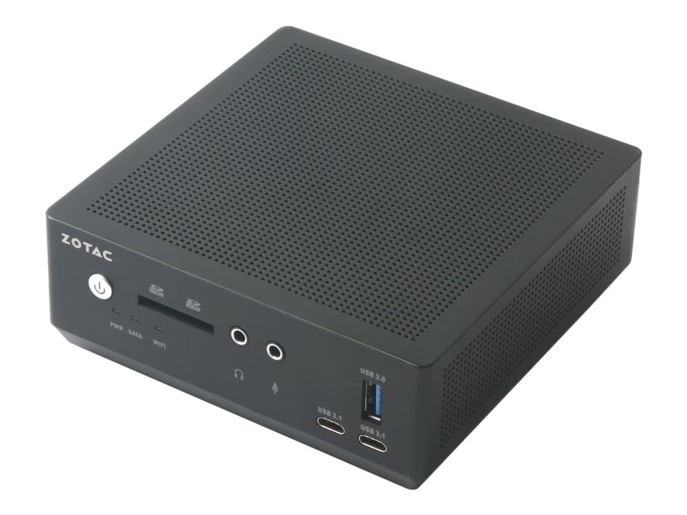 ZOTAC ZBOX M Series MI660 nano - Barebone - mini-PC - 1 x Core i7 8550U / 1.8 GHz - RAM 0 GB - UHD Graphics 620 - GigE - WLAN: 802.11ac, Bluetooth 4.