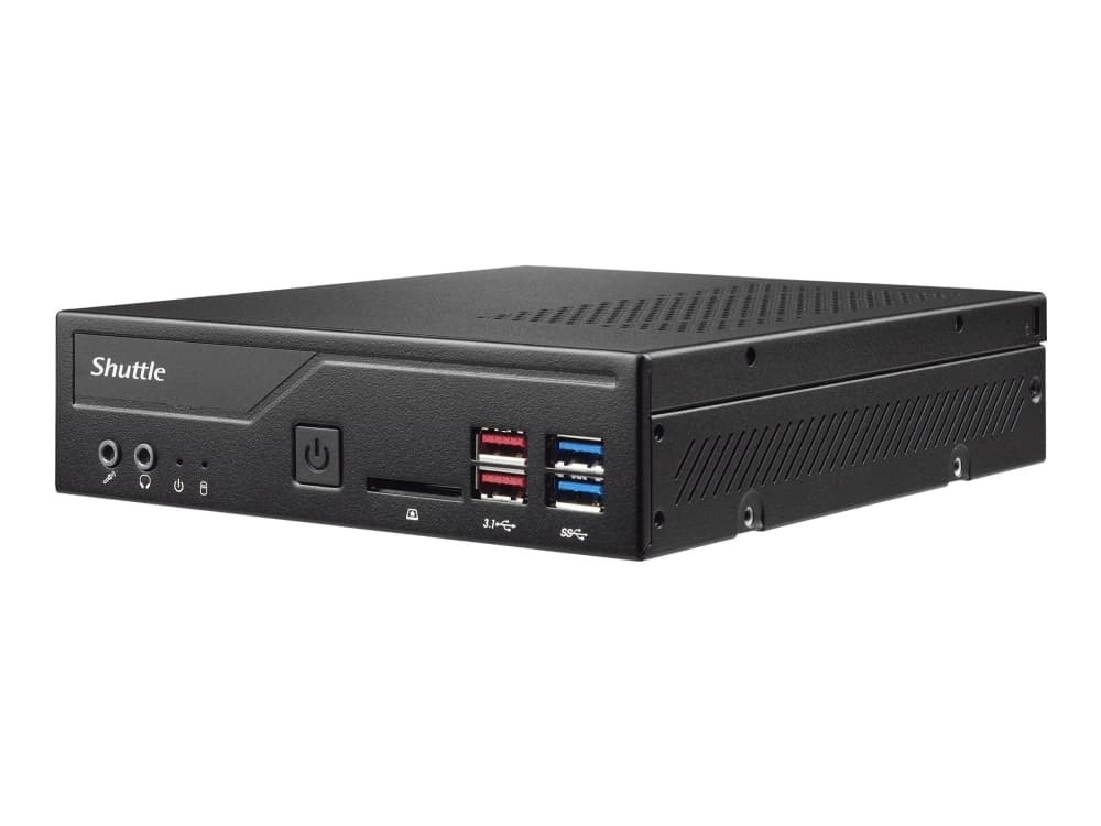 Shuttle XPC slim DH370 - Barebone - Slim-PC - LGA1151 Socket - Intel H370 - ingen CPU - RAM 0 GB - GigE