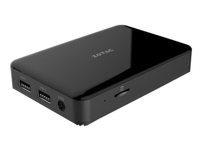 ZOTAC ZBOX P Series PI335 pico - Mini-PC - Celeron N4100 / 1.1 GHz - RAM 4 GB - SSD - eMMC 64 GB - UHD Graphics 600 - GigE - WLAN: 802.11ac, Bluetoot