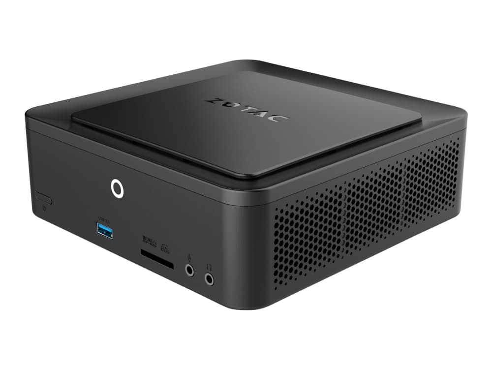 ZOTAC ZBOX Q Series QK5P1000 - Barebone - mini-PC - 1 x Core i5 7200U / 2.5 GHz - RAM 0 GB - Quadro P1000 - GigE - WLAN: 802.11ac, Bluetooth 4.2