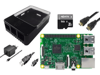 Pi 3 Model B, KIT Incl Case,HDMI,16GB memory