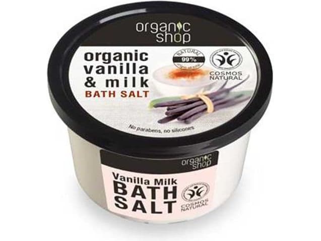 Organic Shop Vanilla and Milk, Bath Salt 250ml
