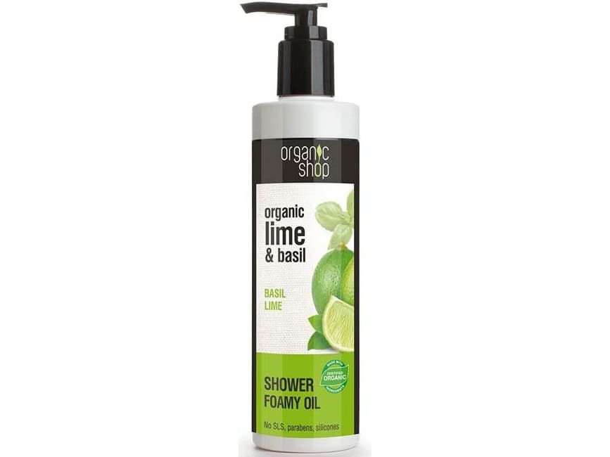 Organic Shop Lime & Basil Shower Oil 280ml