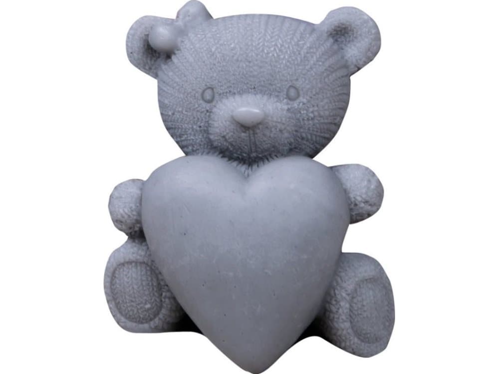 LaQ Happy Soaps Gray Big Bear with Heart Pineapple 120g